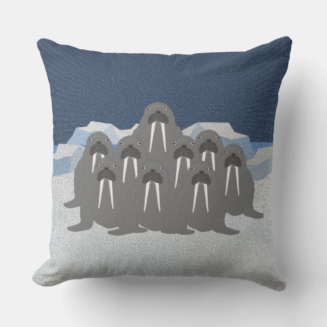 Oreiller à lancer Walrus (Recto)