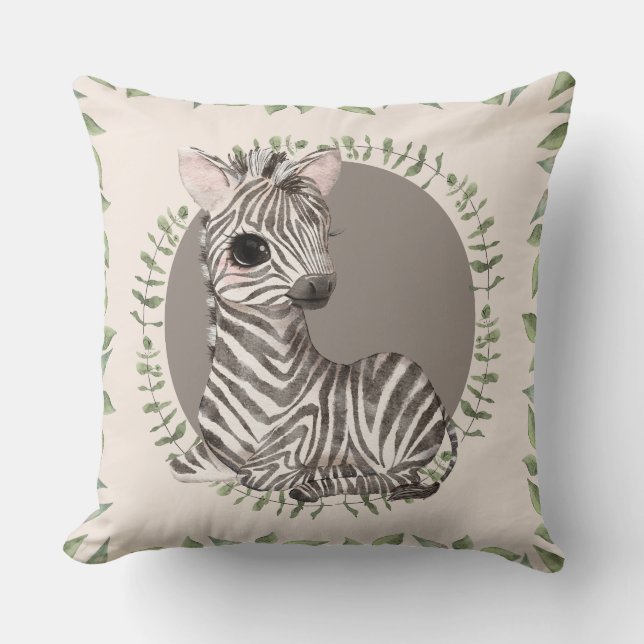 Oreiller à lancer Zebra (Recto)