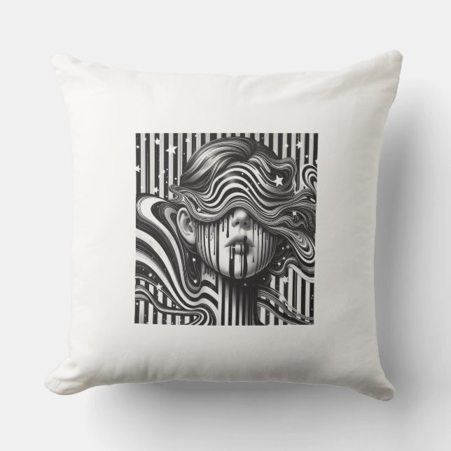 Oreiller à motif rayé (Recto)