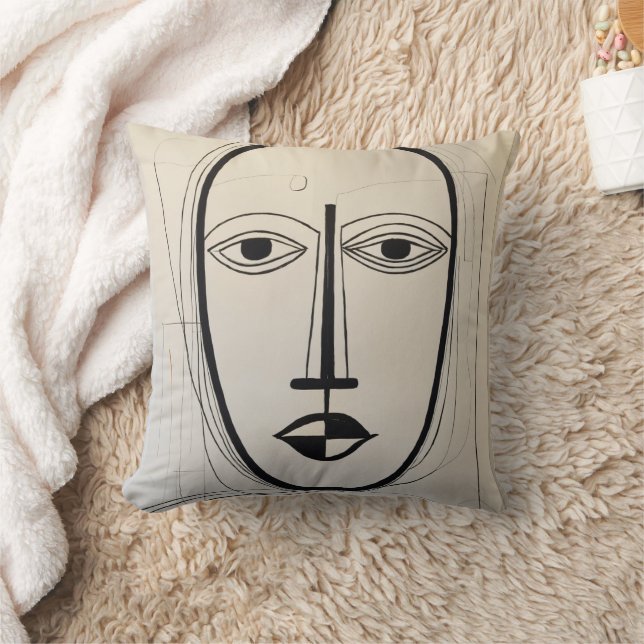 Oreiller à projecteur d'art facial cubain - Concep (Couverture)