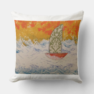 Oreiller à voile floral