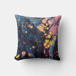 Oreiller Abstrait Iridescente Art