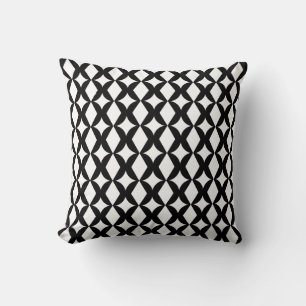 Oreiller Abstrait Motif noir et blanc