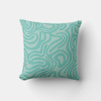 Oreiller Abstrait Motifs bleu vert