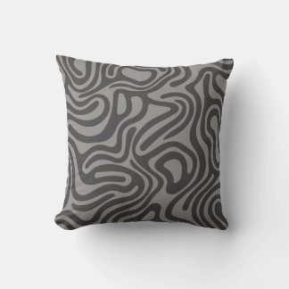 Oreiller Abstrait Motifs gris