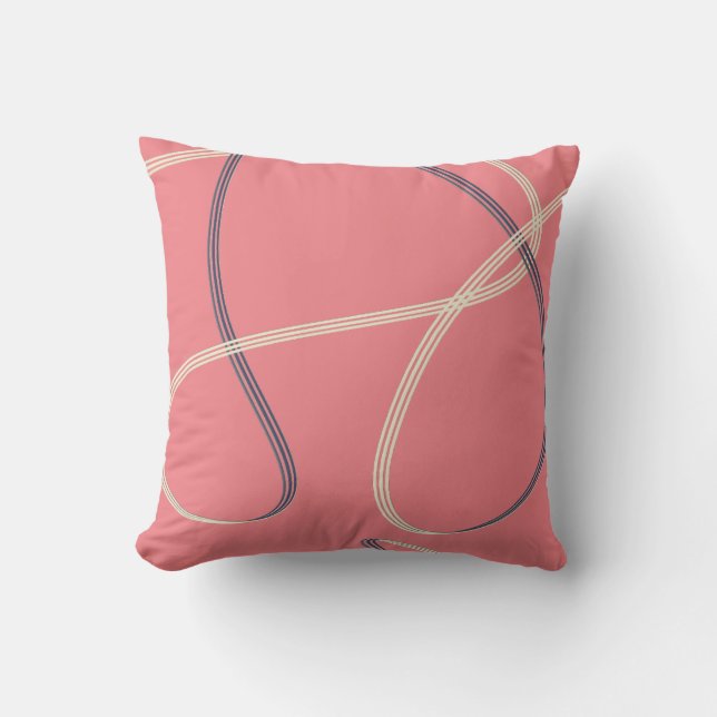 Oreiller Abstrait rose Gold Rose (Recto)