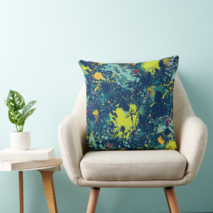 Oreiller Abstrait Tropical Chic