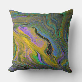 Oreiller accent abstrait géode vibrant Imagination