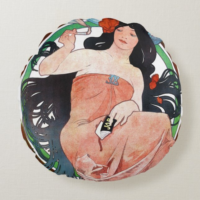 OREILLER, Alphonse Mucha Coussin (Devant)