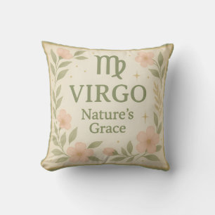 Oreiller aquarelle Vierge – Douce décoration flora