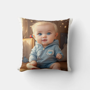 Oreiller avec logo de bébé mignon – Nurserie adora