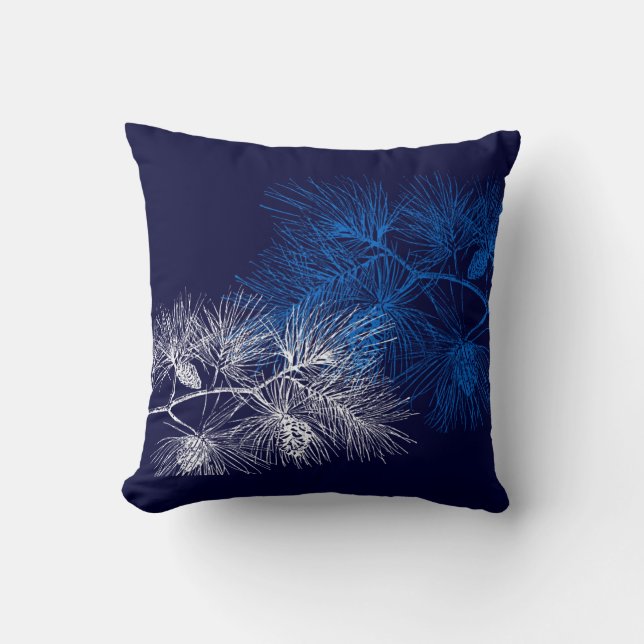 Oreiller blanc bleu (Recto)