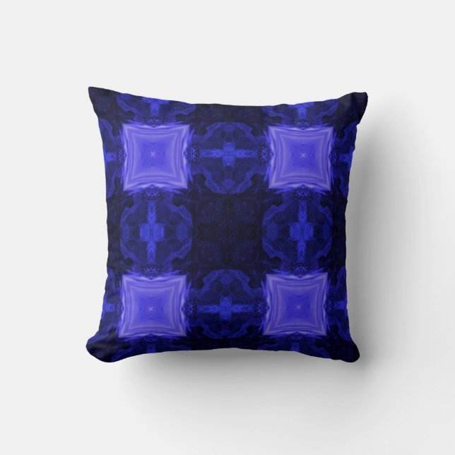 Oreiller bleu bleu marine (Recto)
