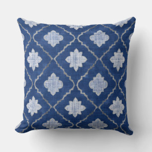 Oreiller Bleu Décoratif