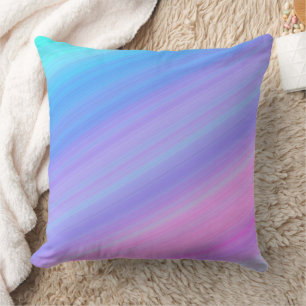 Oreiller bleu et rose