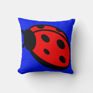 Oreiller bleu foncé Lady Bug