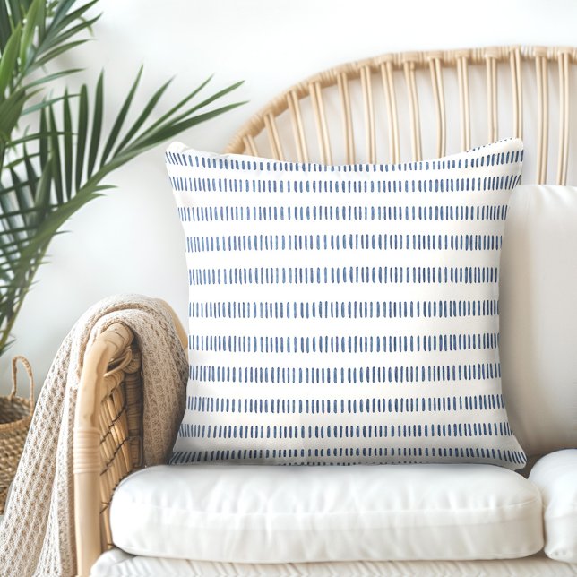 Oreiller bleu indien blanc (Créateur téléchargé)