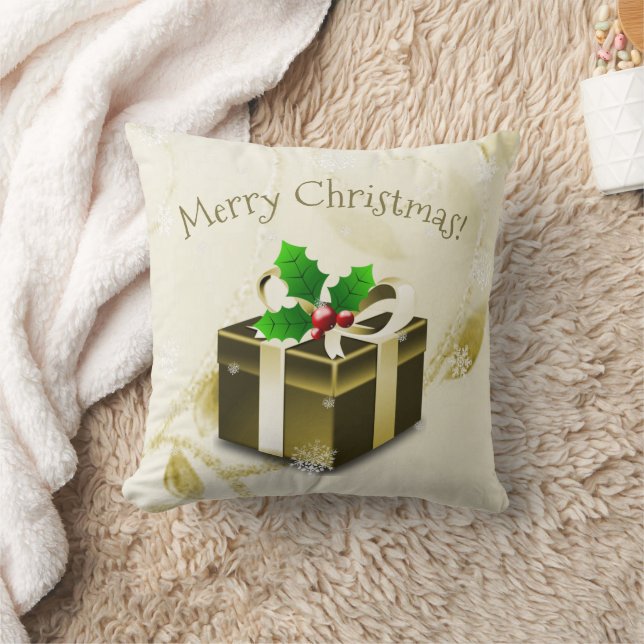 Oreiller cadeau de Noël Gold (Couverture)