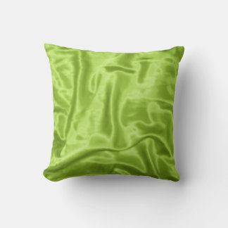 Oreiller Carré Satin Vert