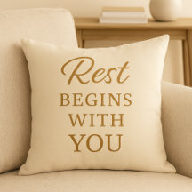 Oreiller Citation Cosy Minimaliste - Le Repos Comm