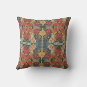 Oreiller conçu avec des fleurs boho