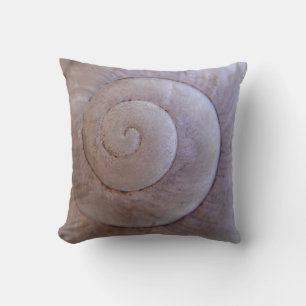 Oreiller coquille d'escargot gris clair