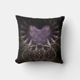 Oreiller Coussin Cœur Gothique Violet