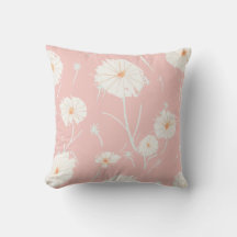 Oreiller d'accent de Pissenlit Rose