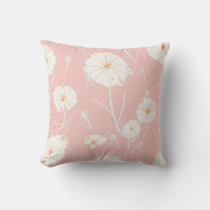 Oreiller d'accent de Pissenlit Rose