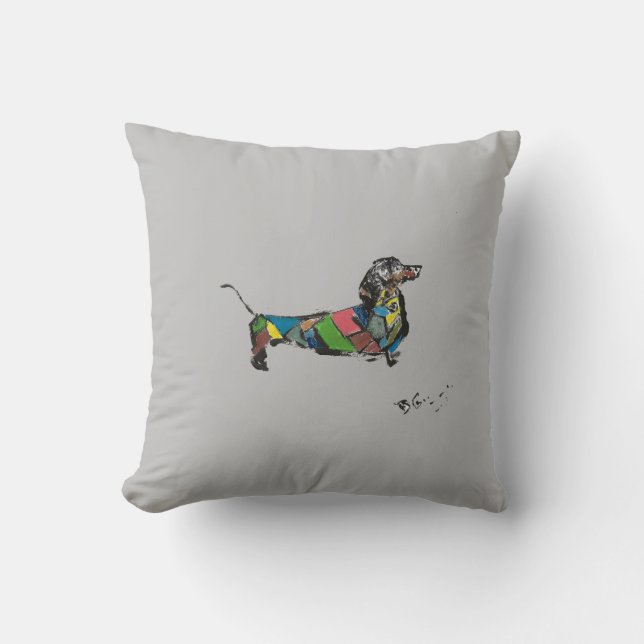 Oreiller Dachshund Jeter (Recto)