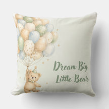 Oreiller d'anniversaire Ours en peluche