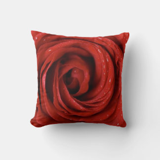 Oreiller d'art élégant à la rose florale vintage
