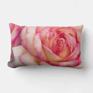 Oreiller d'art élégant à la rose florale vintage