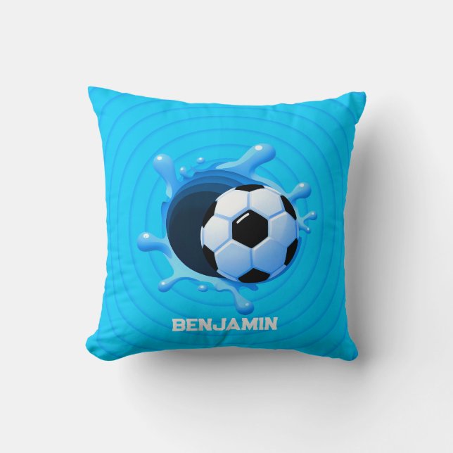 Oreiller de balle de soccer personnalisé (Recto)