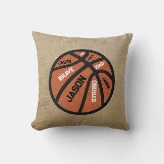 Oreiller de basketball personnalisé Ajoutez votre