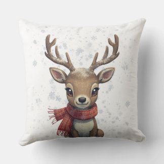 Oreiller de cerf de la forêt hivernale