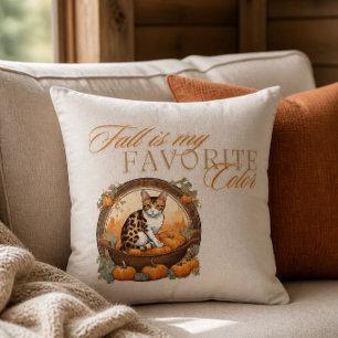 Oreiller de chat saisonnier d'automne