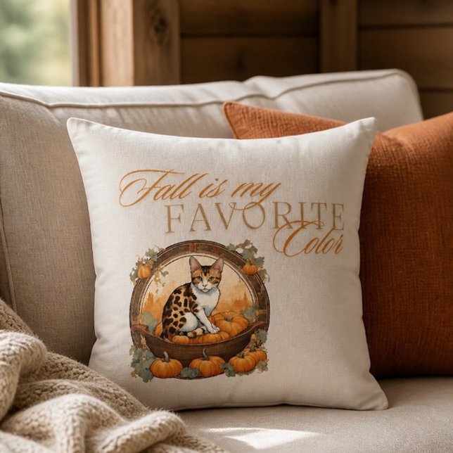 Oreiller de chat saisonnier d'automne (Créateur téléchargé)