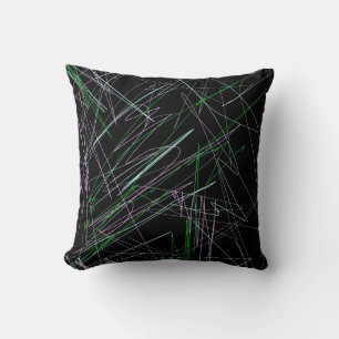 Oreiller de Coussin de Dessin d'Art Abstrait Funky