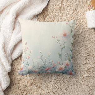 Oreiller de décoration de jardin de fleurs sauvage