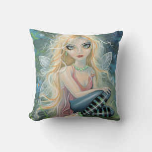 Oreiller de fantaisie de fée blonde mignonne