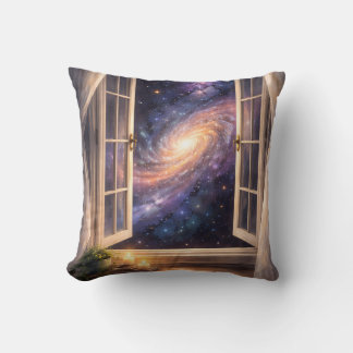 Oreiller de fenêtre de galaxie