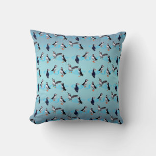 Oreiller de fête pour macareux (Mélange bleu ciel)