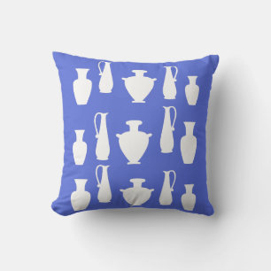 Oreiller de jet avec motifs de formes de vases gre