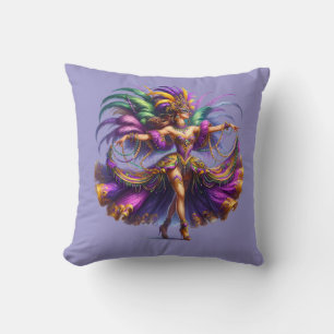 Oreiller de jet de Mardi Gras