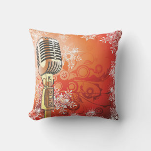 Oreiller de jet de microphone magnifique