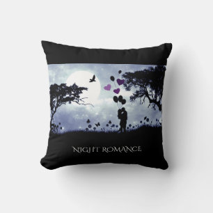 Oreiller de jet noir roman de "nuit"