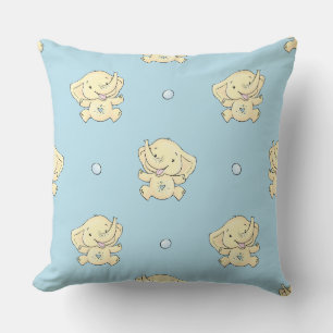 Oreiller de jet pour la nurserie Éléphant de bébé 