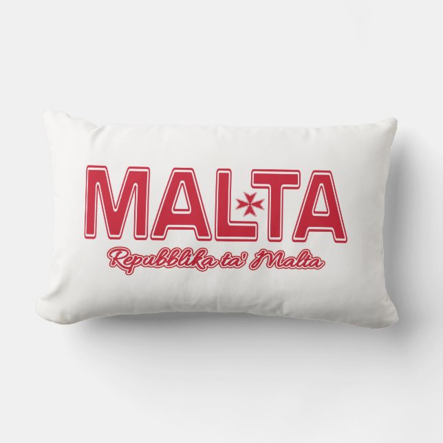 oreiller de jetage personnalisé MALTA (Recto)