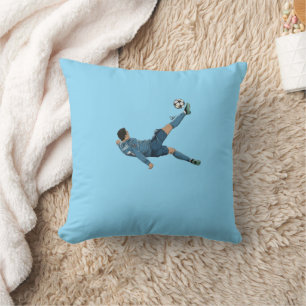 Oreiller de lancer coup de bicyclette de Ronaldo –